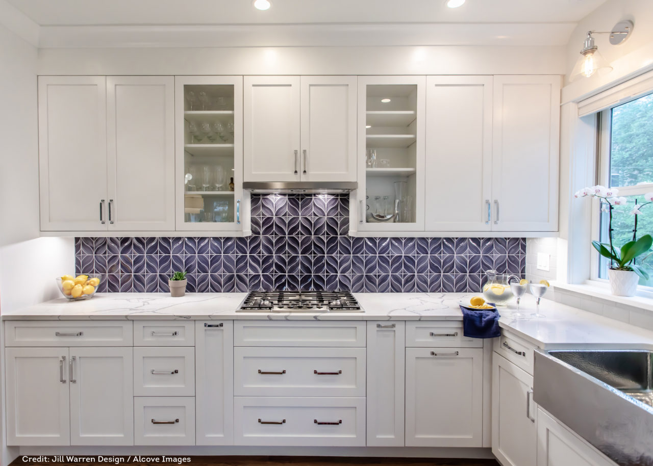 Transitional Kitchen Backsplash Mission Tile West 1340