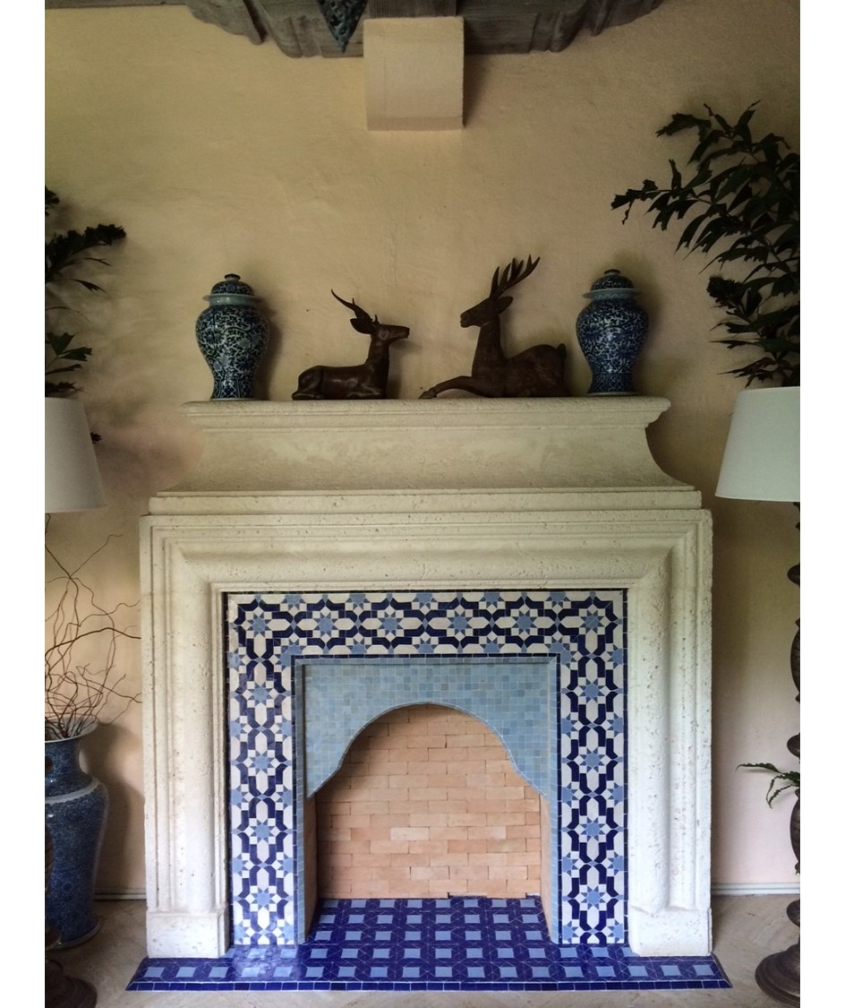 Moroccan Fireplace - Mission Tile West