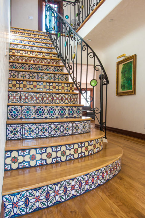 Spanish Revival Staircase - Mission Tile West